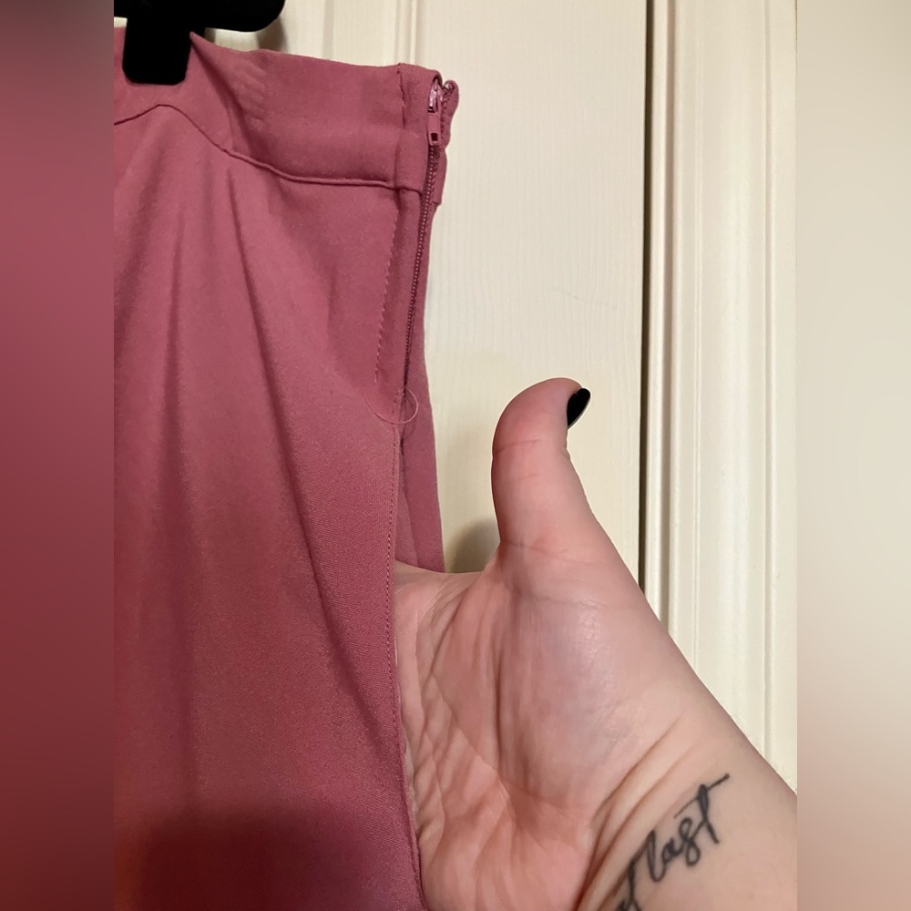 Plus Size Modcloth Mauve A-Line Fit & Flare Fitte… - image 3